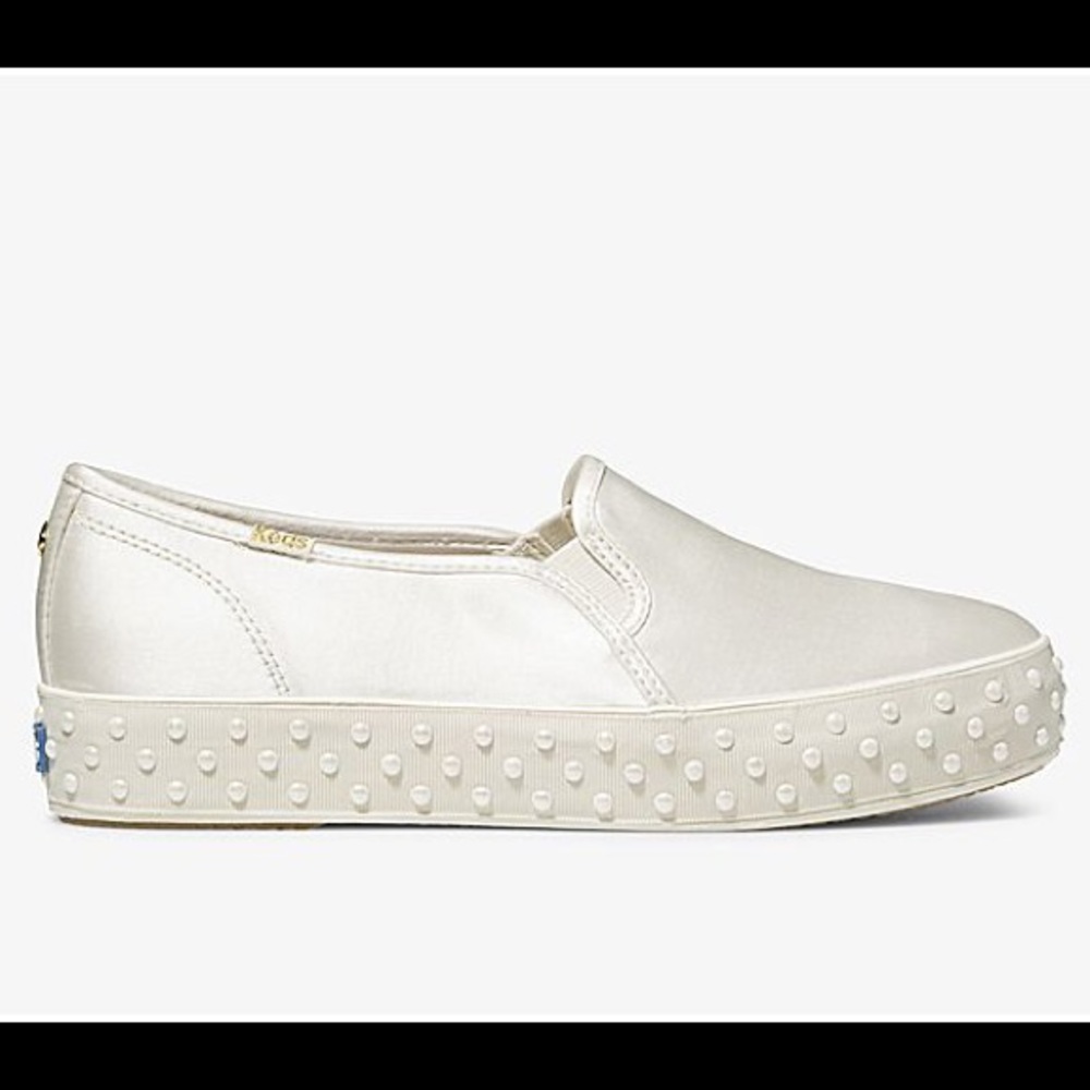 Kate Spade x Keds Satin shoes with Pearl Foxing